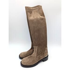 Stuart Weitzman Mercer Bold Knee High Boots Women's Khaki Size US6B EU36.5